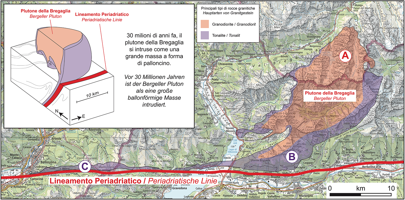 Cartina geologica granito
